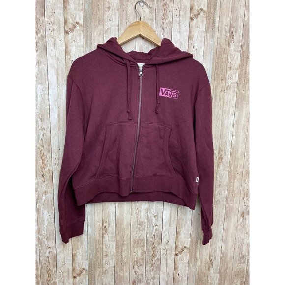 VANS Half Blast Crop Front Full Zip Hoodie Size Small Women - Picture 1 of 7